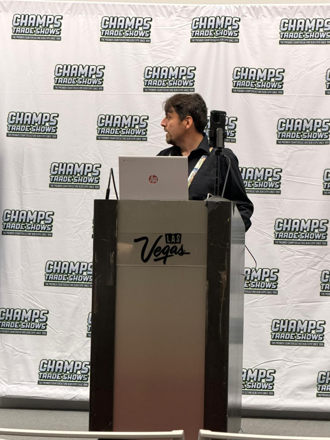 Stephen Moss speaking at CHAMPS Trade Shows in Las Vegas
